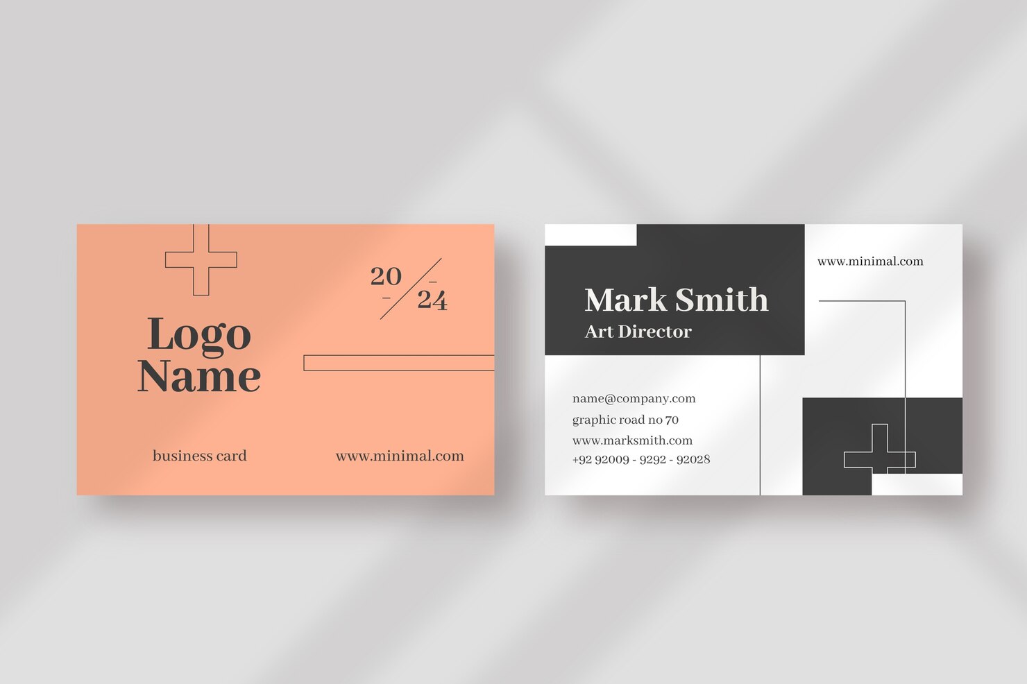 Surrealistisk visitkort klar til afhentning